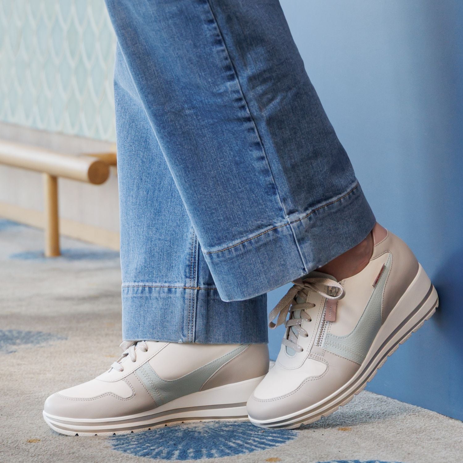 Baskets ABBY MOBILS BY MEPHISTO Femme Blanc