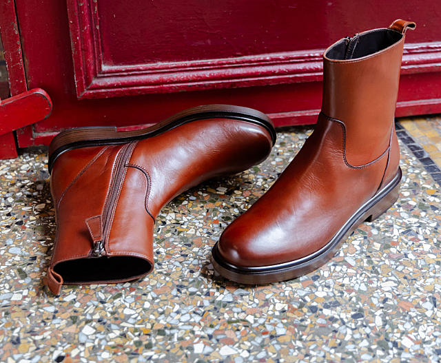 Boots à talon bas - 