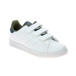 1 - STAN SMITH VELCROS - ADIDAS - Baskets - Textile, Caoutchouc, Synthétique