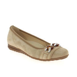 1 - GATEAU - GABOR - Ballerines et babies - Nubuck, Textile, Cuir, Caoutchouc