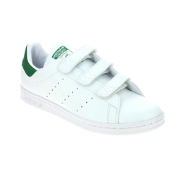 1 - STAN SMITH VELCRO CF - ADIDAS - Baskets - Synthétique, Textile
