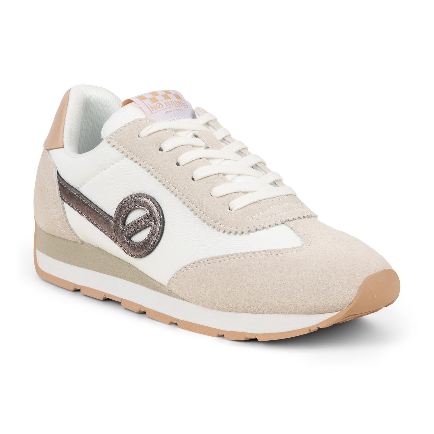 Baskets CITY RUN JOGGER NO NAME Blanc, Beige Femme Bessec Chaussures