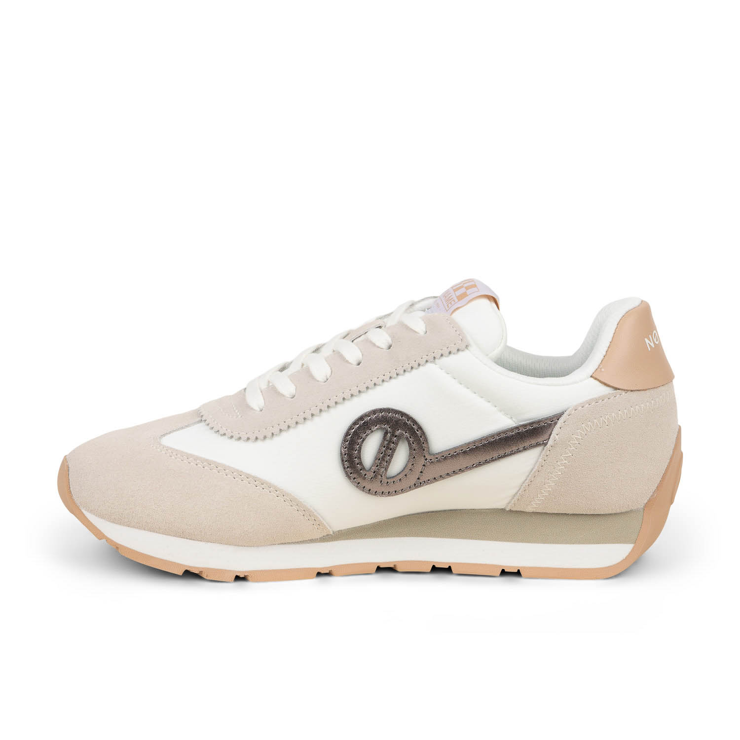 Baskets CITY RUN JOGGER NO NAME Blanc, Beige Femme Bessec Chaussures