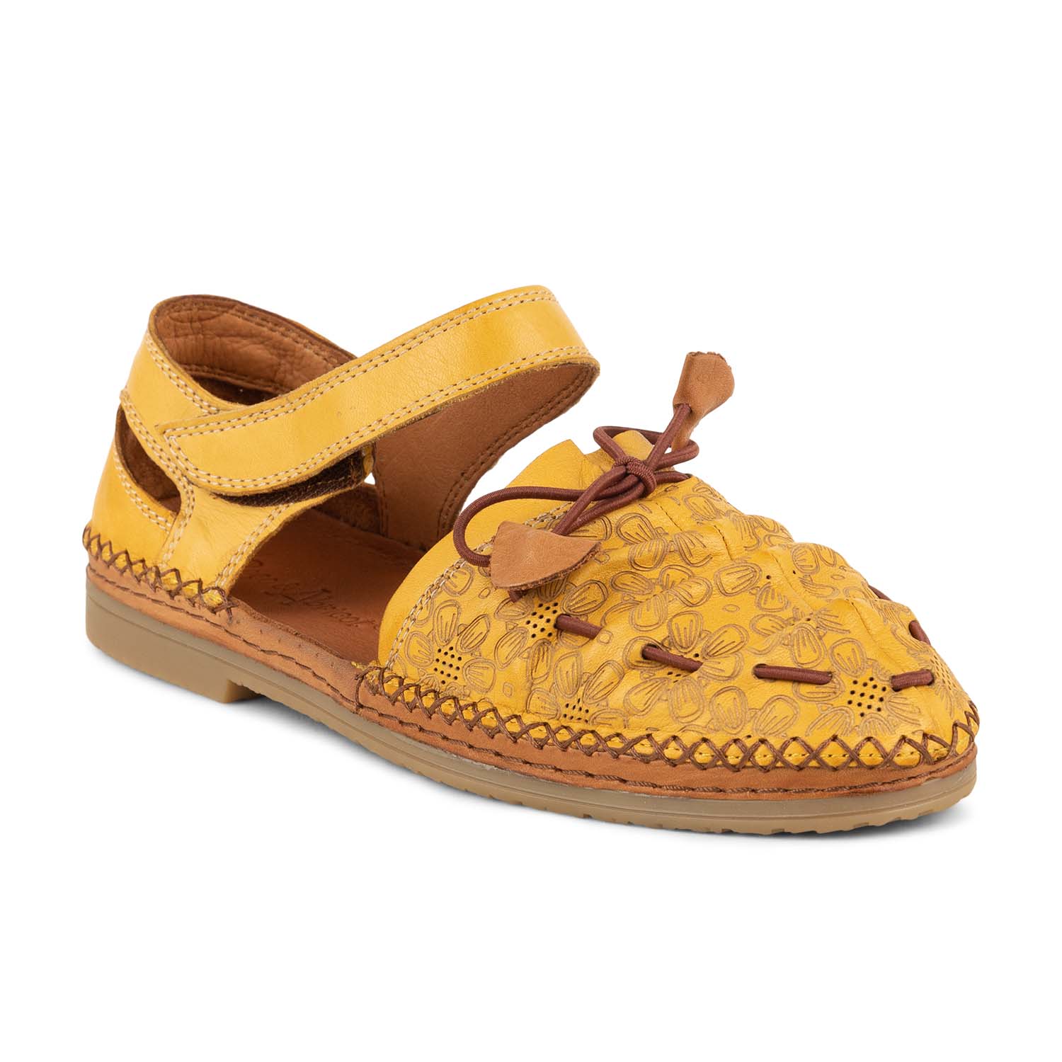 sandales coco et abricot